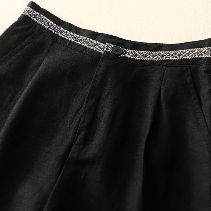 Pantalon femme à poches, couleur Buddha Stones , boutonné sur le devant, élastique au dos. - image 30