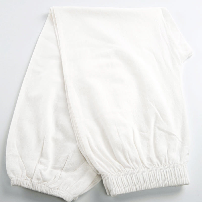 Pantalon de pratique de Tai Chi Qigong unisexe d'été, couleur unie, taille élastique, avec poches, Buddha Stones - image 8