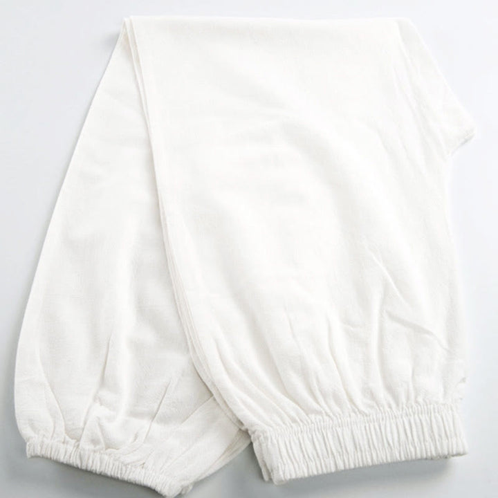 Pantalon de pratique de Tai Chi Qigong unisexe d'été, couleur unie, taille élastique, avec poches, Buddha Stones - image 8