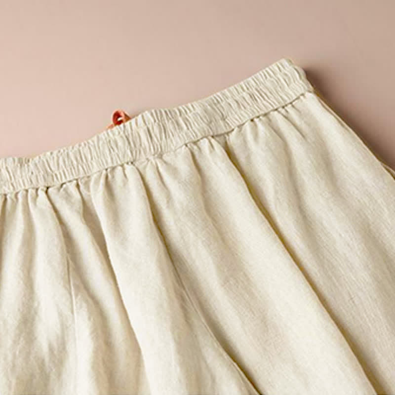 Pantalon large à ourlet fendu pour femme, longueur 7-8, avec poches, motif Buddha Stones - image 3