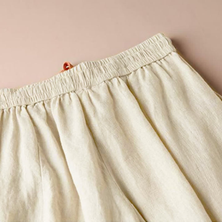 Pantalon large à ourlet fendu pour femme, longueur 7-8, avec poches, motif Buddha Stones - image 3