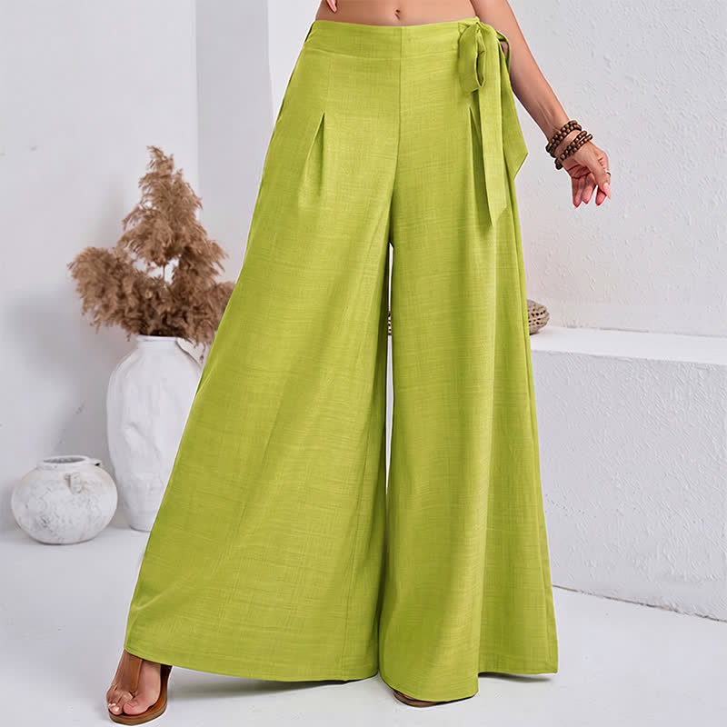 Pantalon large pour femme, style rétro décontracté, à cordon de serrage et poches, motif Buddha Stones, idéal pour le printemps. - image 11