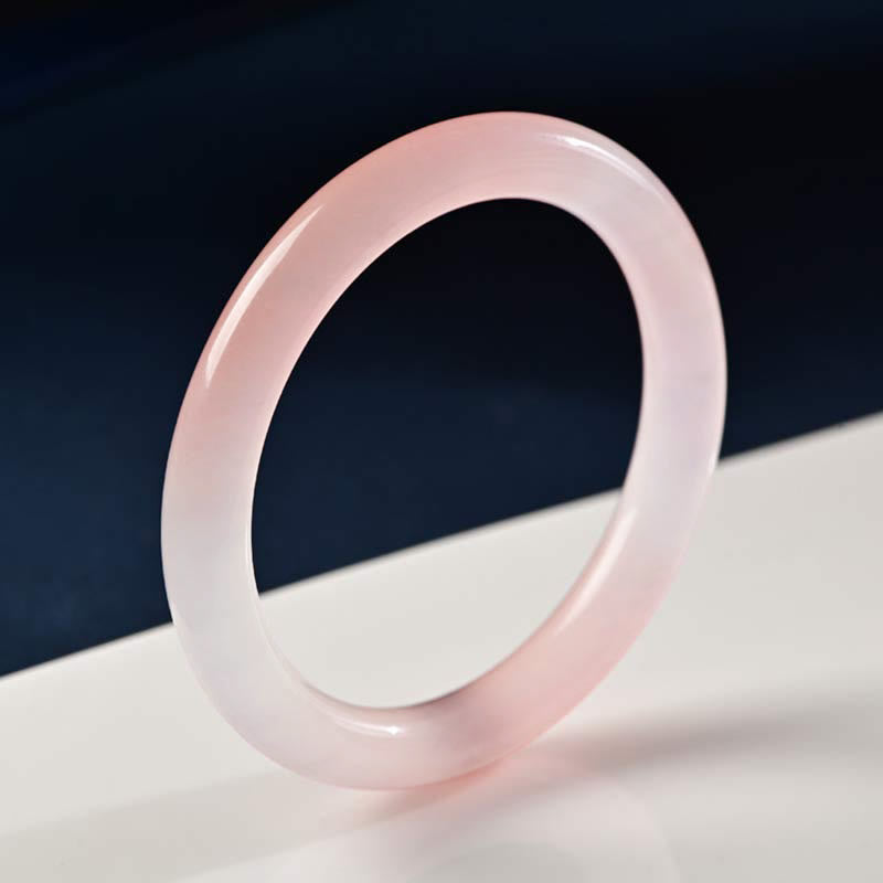 Bracelet jonc amour et chaleur en cristal rose Buddha Stones - Rond - 60-62 mm - image 6