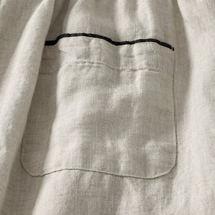 Pantalon harem d'été décontracté pour femme, couleur unie, à cordon de serrage et poches, motif Buddha Stones - image 5