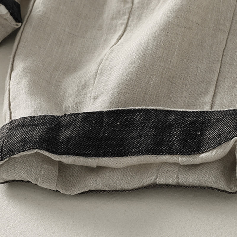 Pantalon harem d'été décontracté pour femme, couleur unie, à cordon de serrage et poches, motif Buddha Stones - image 7