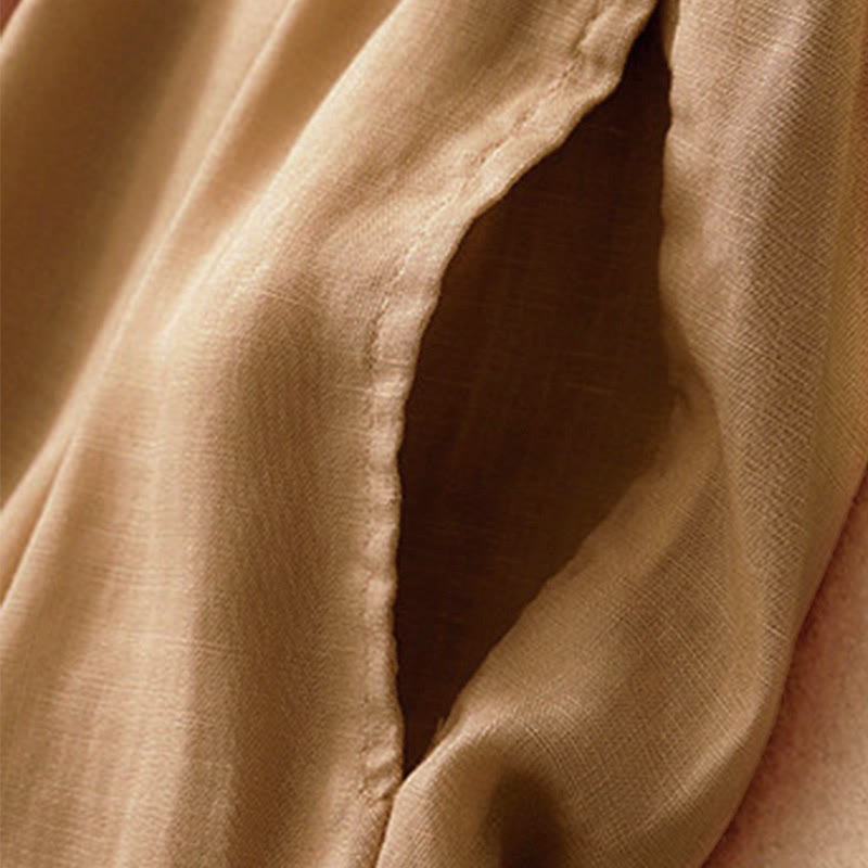 Pantalon Capri court harem à taille élastique et poches pour femme, motif Buddha Stones - image 26