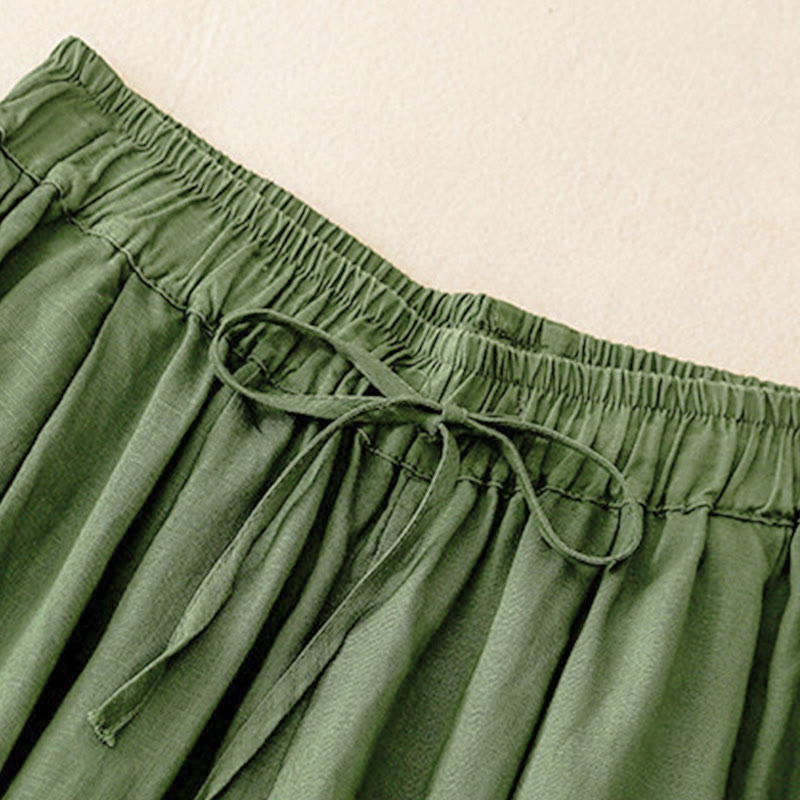Pantalon Capri court harem à taille élastique et poches pour femme, motif Buddha Stones - image 28