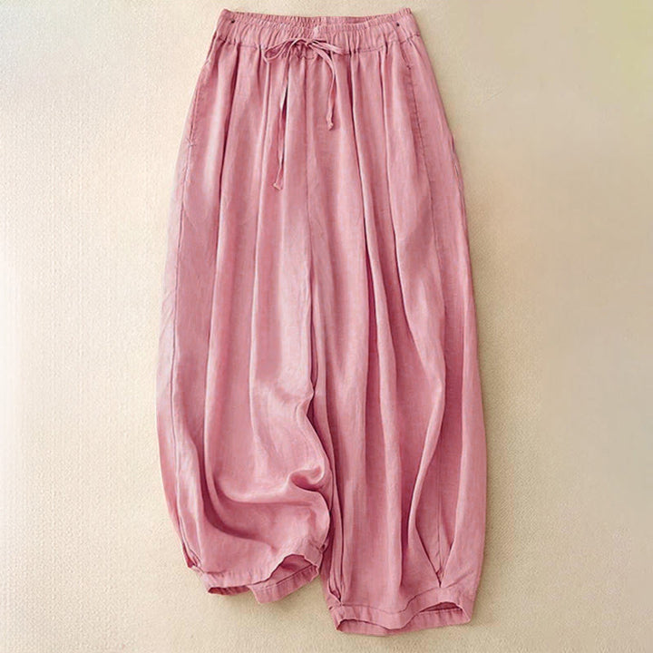 Pantalon Capri court harem à taille élastique et poches pour femme, motif Buddha Stones - Rose - US8-10，UK/AU12-14，EU40-42 (2XL) - image 18