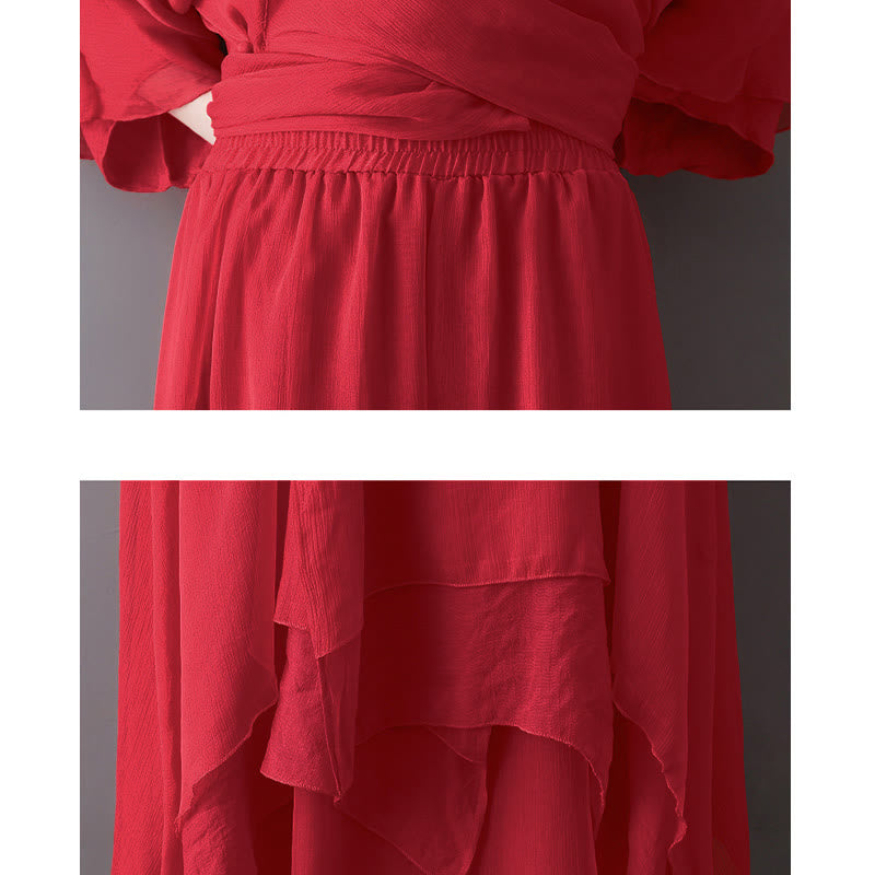 Robe tunique midi à col en V, pantalon large, Buddha Stones , vêtements de méditation, de zen et de danse - image 16
