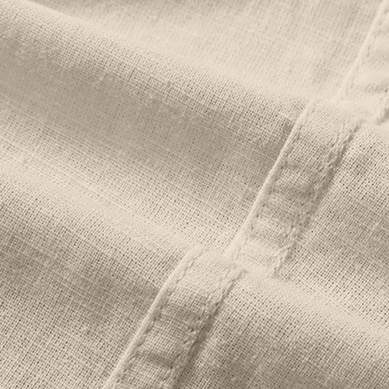 Chemise d'été pour homme Buddha Stones à manches courtes, boutonnée, en coton et lin, motif Buddha Stones - image 12