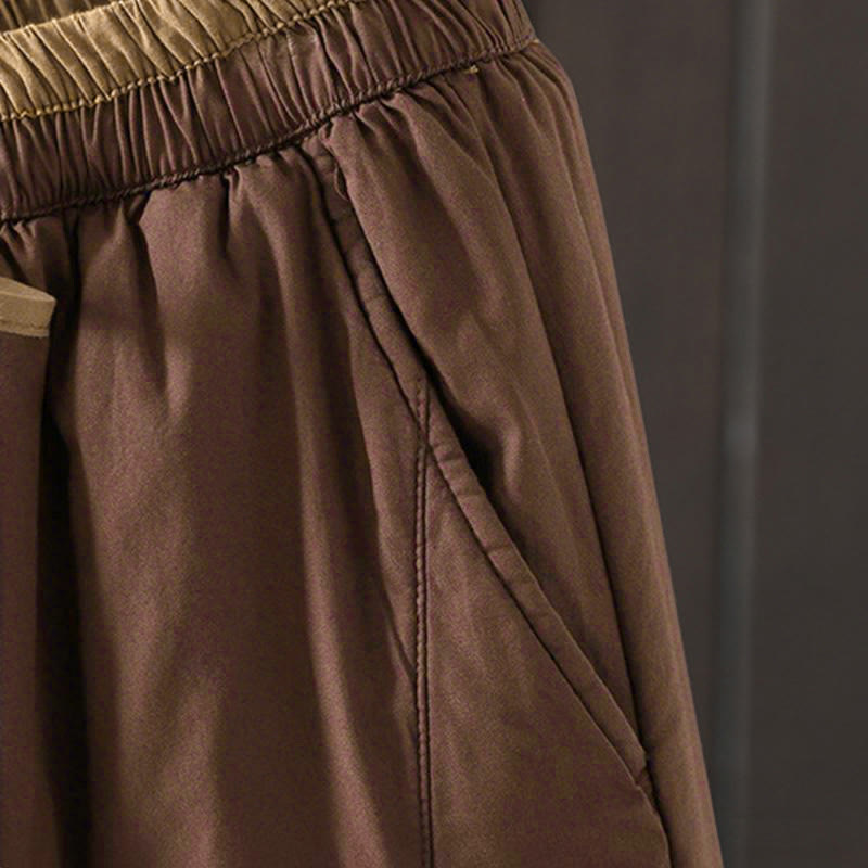Pantalon thermique harem uni pour femme Buddha Stones avec poches - image 13