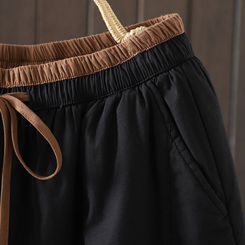 Pantalon thermique harem uni pour femme Buddha Stones avec poches - image 3