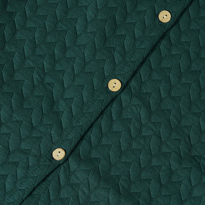 Manteau mi-long à capuche et poches pour femme, orné d'un motif d'épis de blé d'automne et de Buddha Stones - image 10