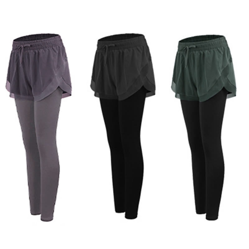 Collants de sport 2 en 1 Buddha Stones , leggings de fitness et de yoga pour femmes, parfaits pour les activités de plein air. - image 14