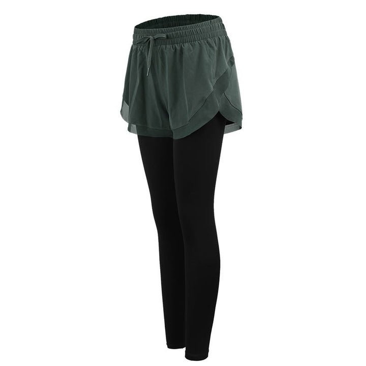 Collants de sport 2 en 1 Buddha Stones , leggings de fitness et de yoga pour femmes, parfaits pour les activités de plein air. - CadetBlue - US8-10，UK/AU12-14，EU40-42 (XL) - image 5