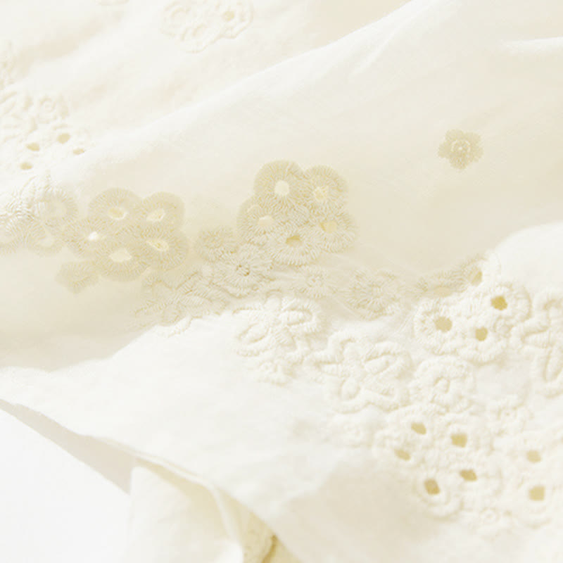Jupe femme trapèze à taille haute, ornée de broderies de Buddha Stones et de motifs ajourés, avec cordon de serrage et poches. - image 18