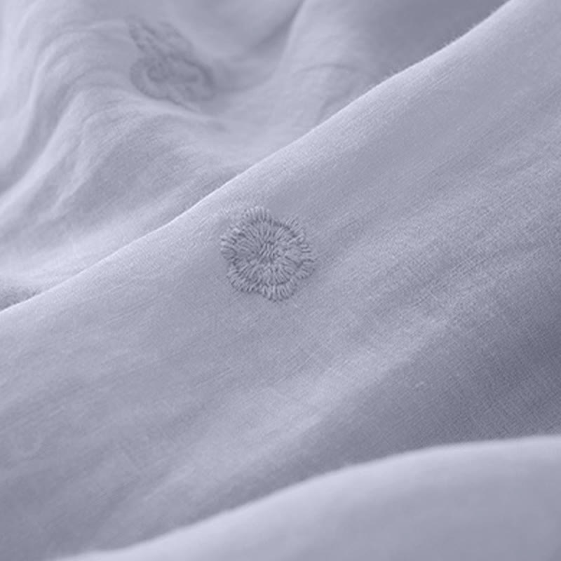 Jupe femme trapèze à taille haute, ornée de broderies de Buddha Stones et de motifs ajourés, avec cordon de serrage et poches. - image 4