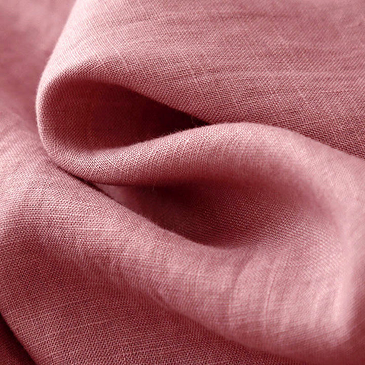 Robe midi sans manches à col rond, coupe simple et décontractée, ornée de poches, couleur unie, motif Buddha Stones . - image 6