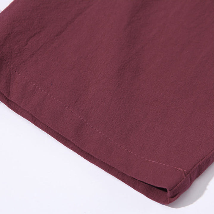 Kimono pour homme à manches trois-quarts, couleur unie, lacets, Buddha Stones - image 13