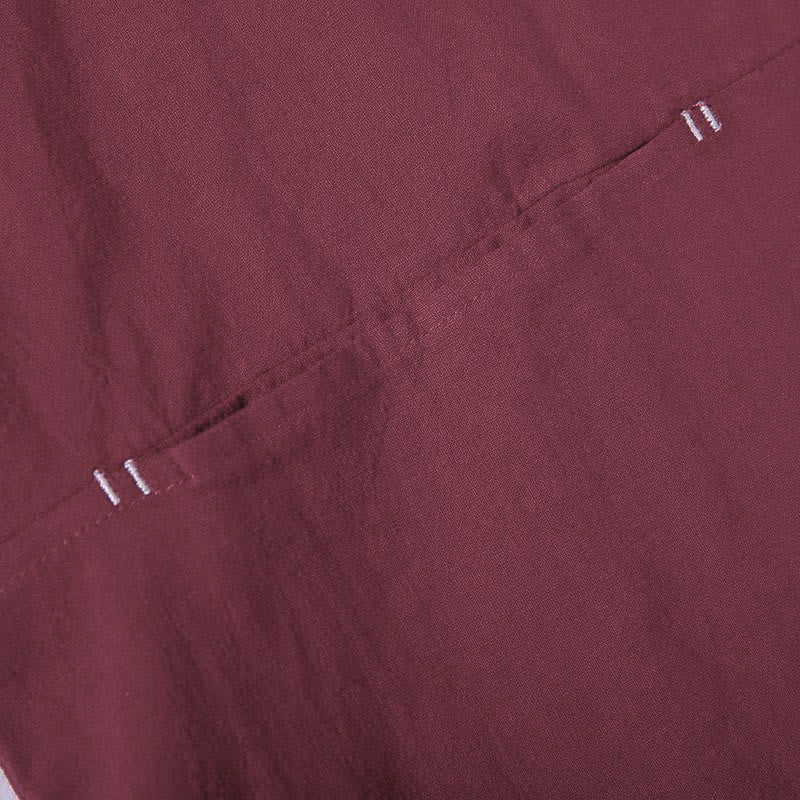 Kimono pour homme à manches trois-quarts, couleur unie, lacets, Buddha Stones - image 10