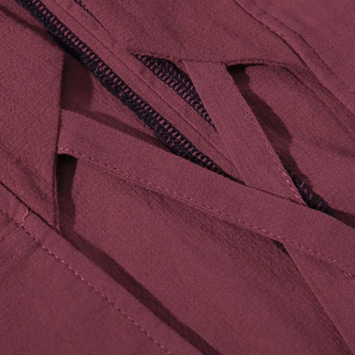 Kimono pour homme à manches trois-quarts, couleur unie, lacets, Buddha Stones - image 9