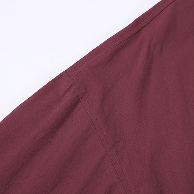 Kimono pour homme à manches trois-quarts, couleur unie, lacets, Buddha Stones - image 11