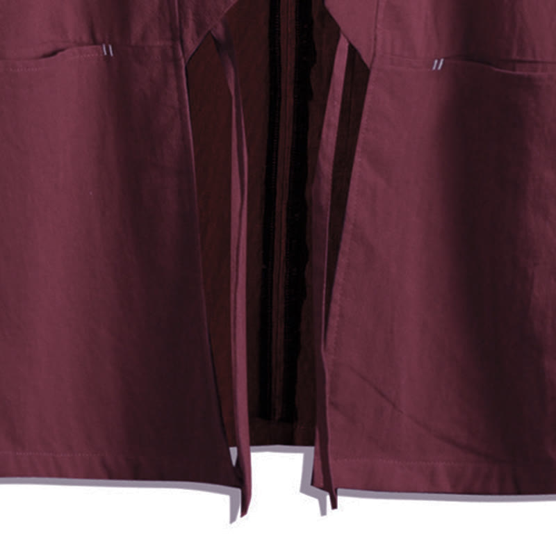 Kimono pour homme à manches trois-quarts, couleur unie, lacets, Buddha Stones - image 14