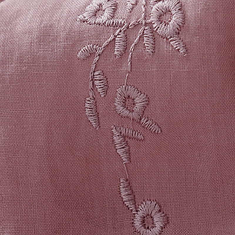 Chemise décontractée pour femme Buddha Stones à manches courtes et col en V orné de fleurs brodées - image 8