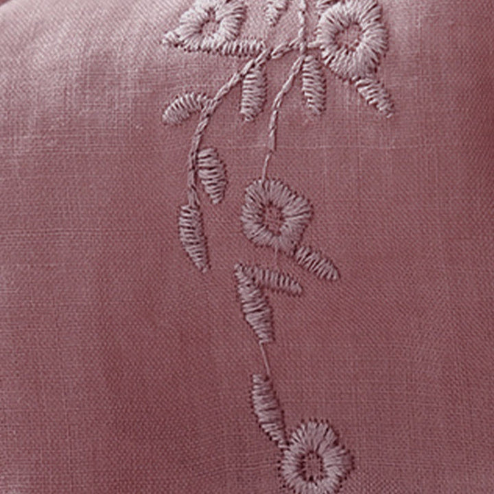Chemise décontractée pour femme Buddha Stones à manches courtes et col en V orné de fleurs brodées - image 8