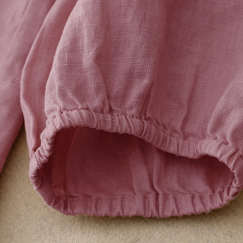 Chemise à manches longues pour femme avec motif de Buddha Stones en V - image 5