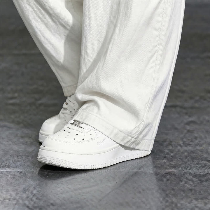 Buddha Stones Pantalon long uni décontracté printemps-été à cordon de serrage, coupe droite, avec poches - image 18
