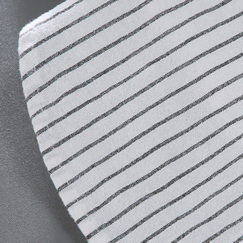 Buddha Stones Chemises à manches longues pour homme, style minimaliste décontracté, à rayures verticales et poches plaquées, idéales pour le printemps et l'automne. - image 8
