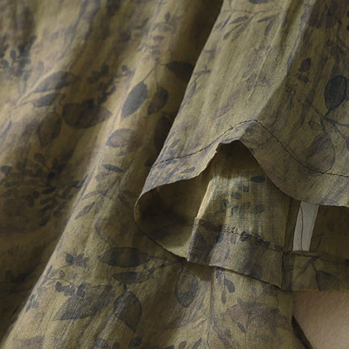 Chemise à manches trois-quarts pour femme avec motif de broderie de Buddha Stones - image 17
