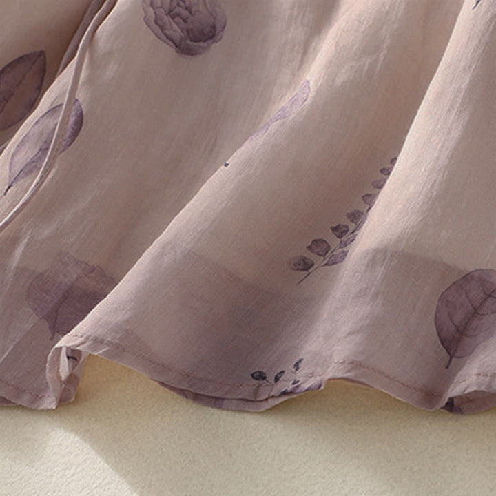 Chemise à manches trois-quarts pour femme avec motif de broderie de Buddha Stones - image 10