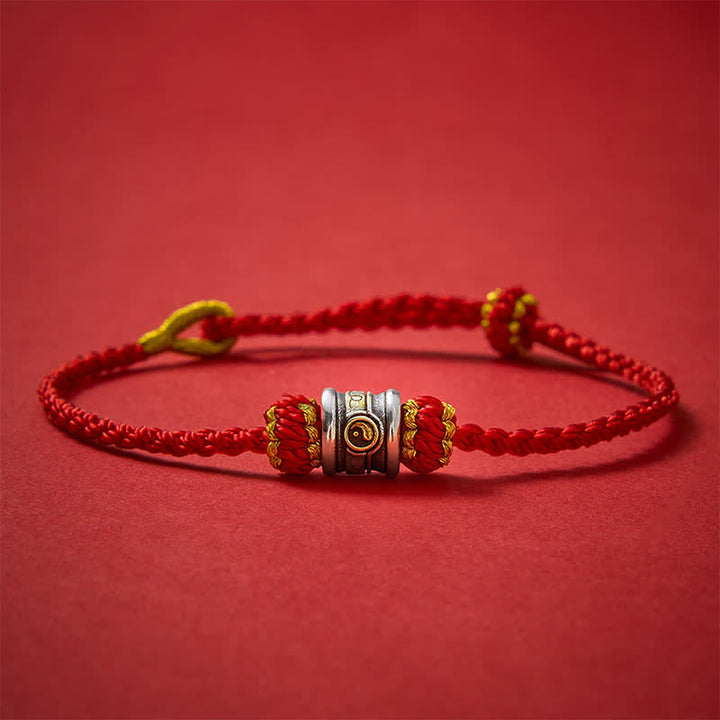 Buddha Stones Bracelet d'harmonie Yin Yang en cuivre et fil rouge - image 17