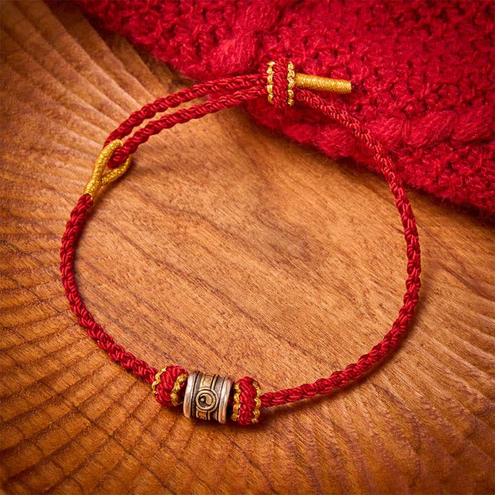 Buddha Stones Bracelet d'harmonie Yin Yang en cuivre et fil rouge - image 16