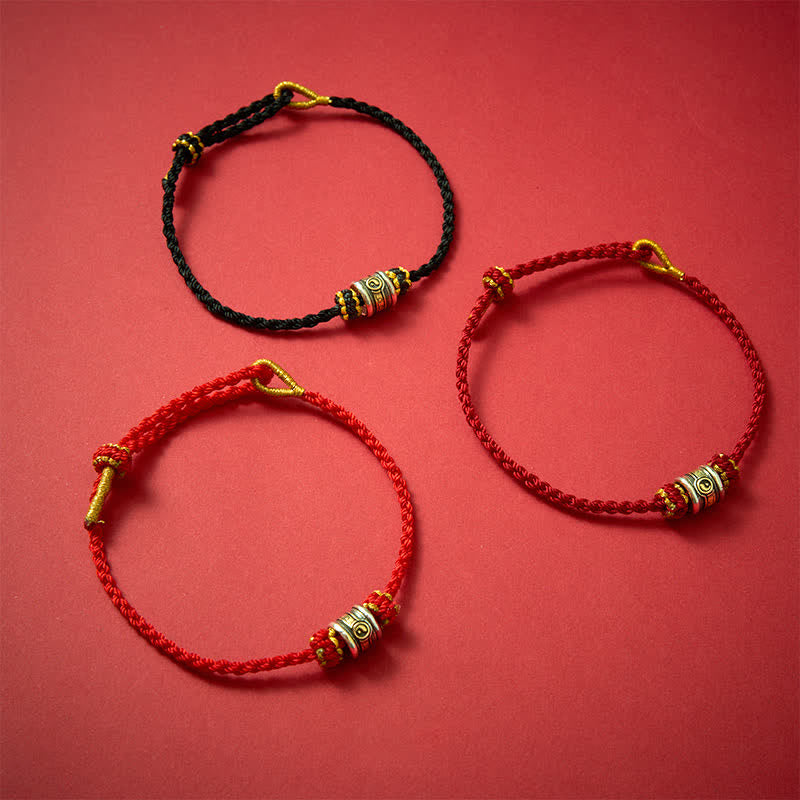 Buddha Stones Bracelet d'harmonie Yin Yang en cuivre et fil rouge - image 20