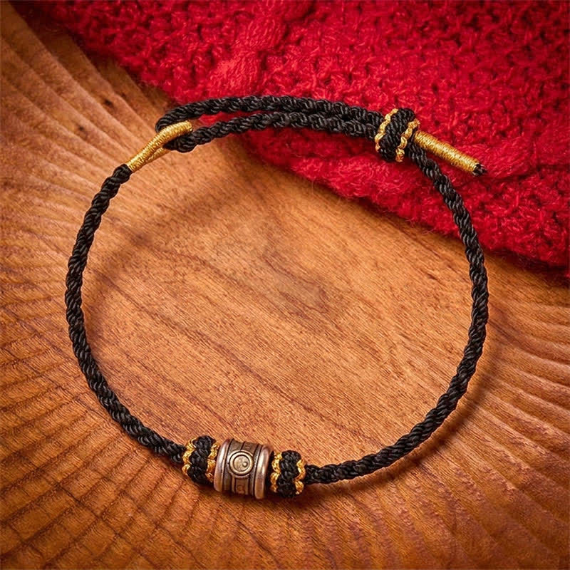 Buddha Stones Bracelet d'harmonie Yin Yang en cuivre et fil rouge - image 13