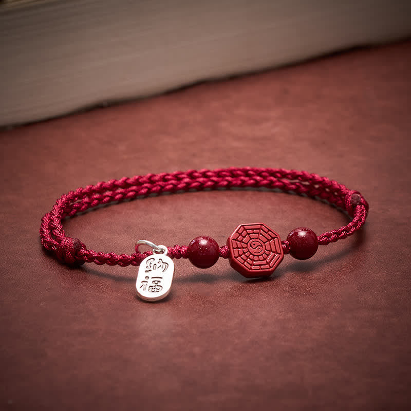 Buddha Stones Bracelet d'harmonie en fil rouge Bagua - image 3
