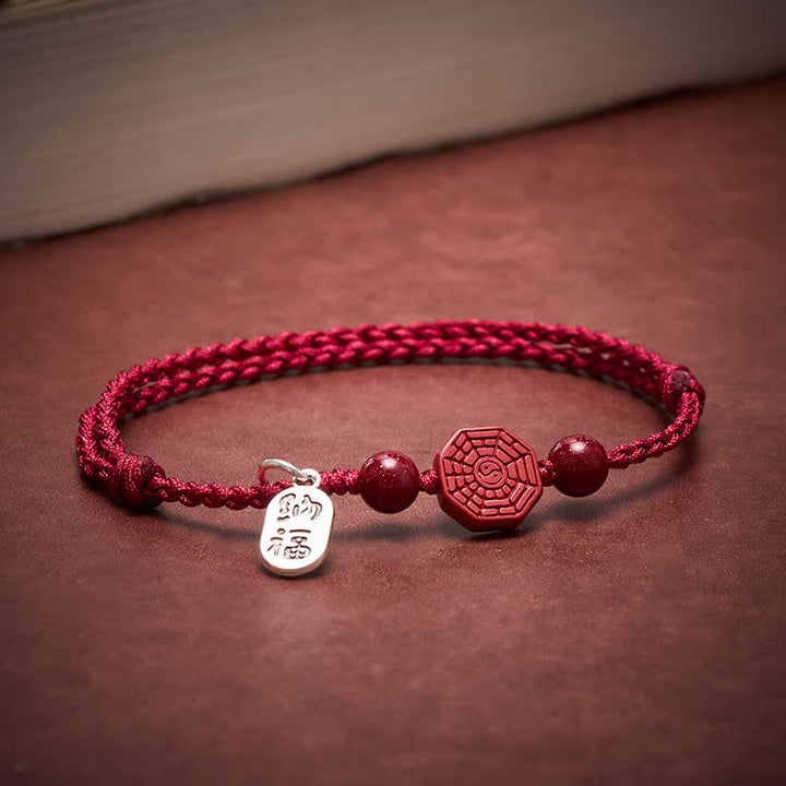 Buddha Stones Bracelet d'harmonie en fil rouge Bagua - image 3