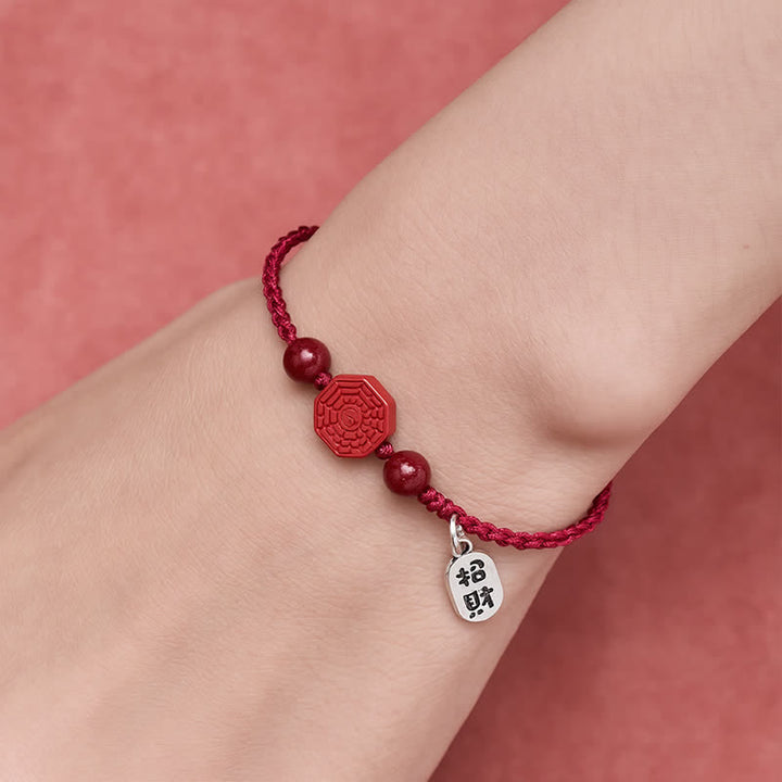 Buddha Stones Bracelet d'harmonie en fil rouge Bagua - image 4