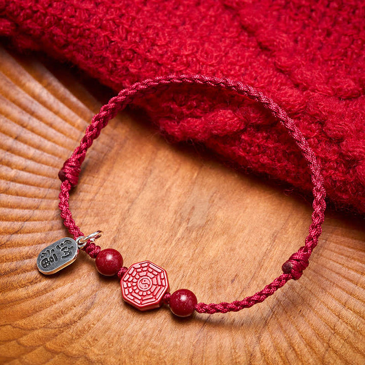 Buddha Stones Bracelet d'harmonie en fil rouge Bagua - image 2