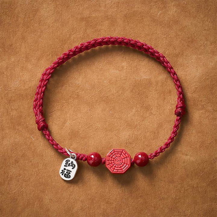 Buddha Stones Bracelet d'harmonie en fil rouge Bagua - image 1