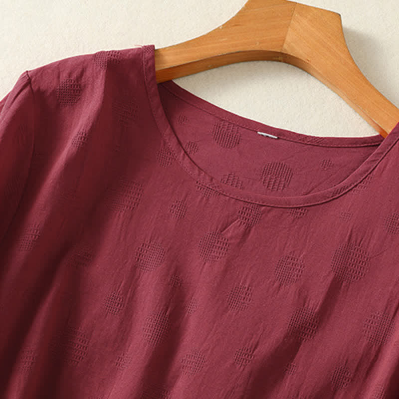 T-shirt ample à manches courtes pour femme, motif Buddha Stones , col rond uni - image 14