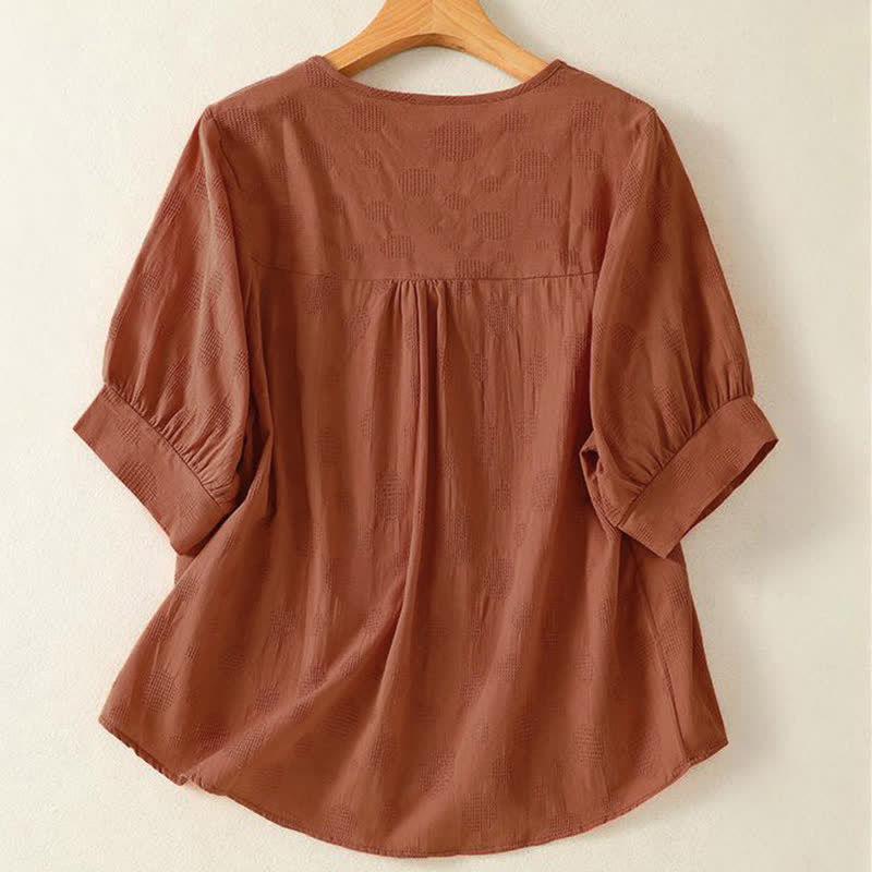 T-shirt ample à manches courtes pour femme, motif Buddha Stones , col rond uni - image 8