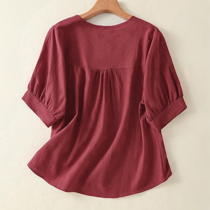 T-shirt ample à manches courtes pour femme, motif Buddha Stones , col rond uni - image 13