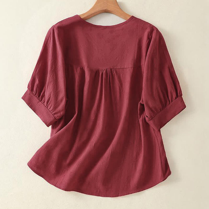 T-shirt ample à manches courtes pour femme, motif Buddha Stones , col rond uni - image 13