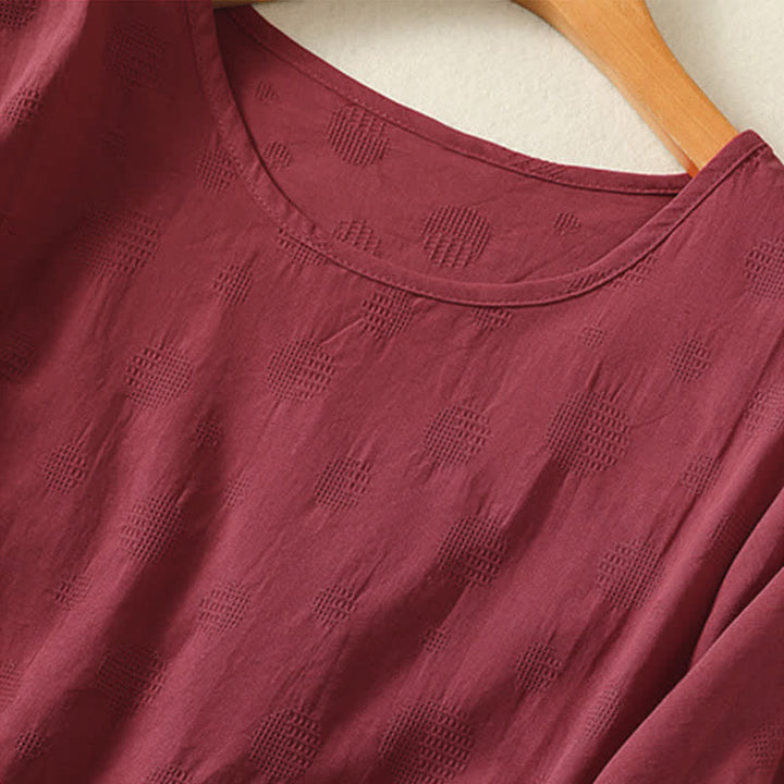 T-shirt ample à manches courtes pour femme, motif Buddha Stones , col rond uni - image 16