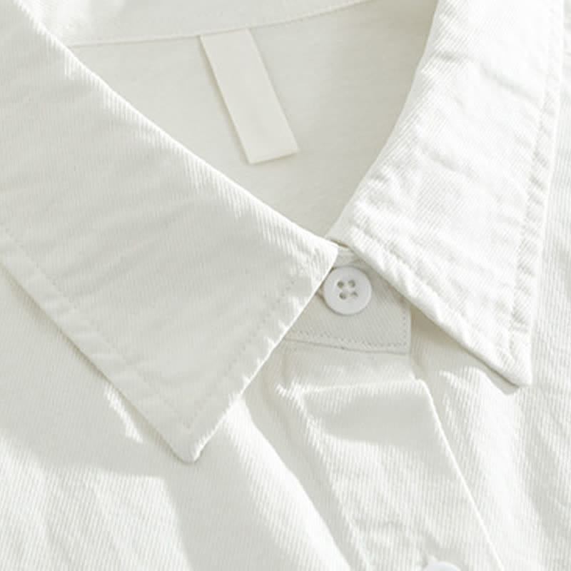 Buddha Stones Chemises à manches longues pour homme en coton à motif cachemire vintage décontracté, avec poches plaquées. - image 10