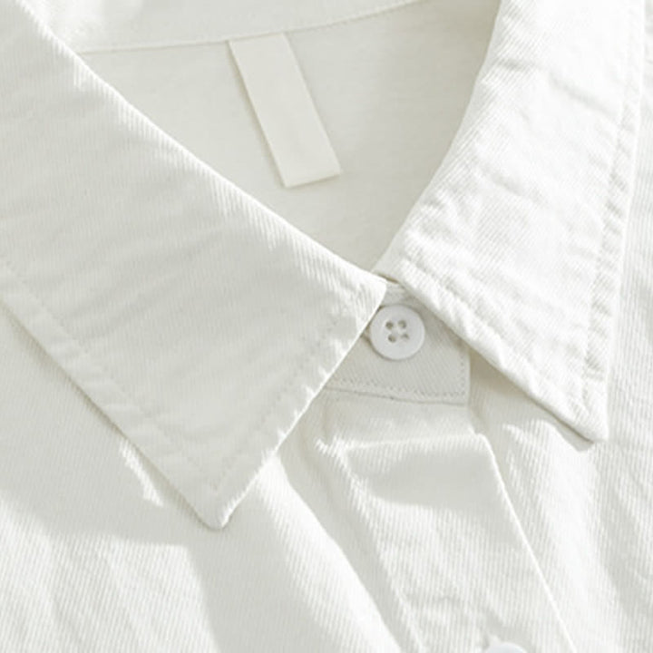 Buddha Stones Chemises à manches longues pour homme en coton à motif cachemire vintage décontracté, avec poches plaquées. - image 10